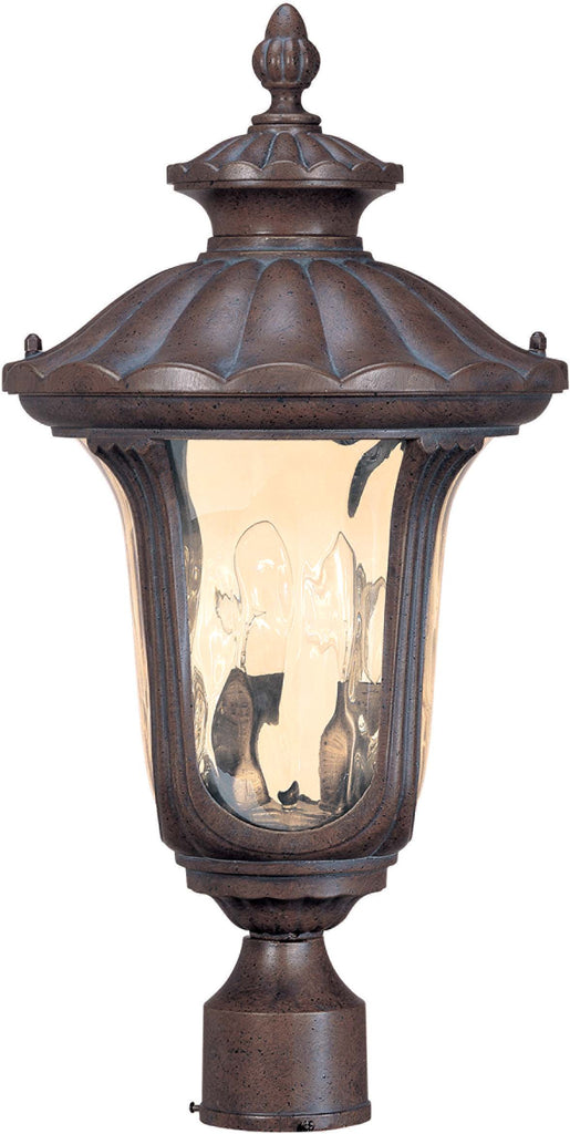 Nuvo Beaumont - 2 Light Mid-Size Post Lantern- w/ Amber Water Glass