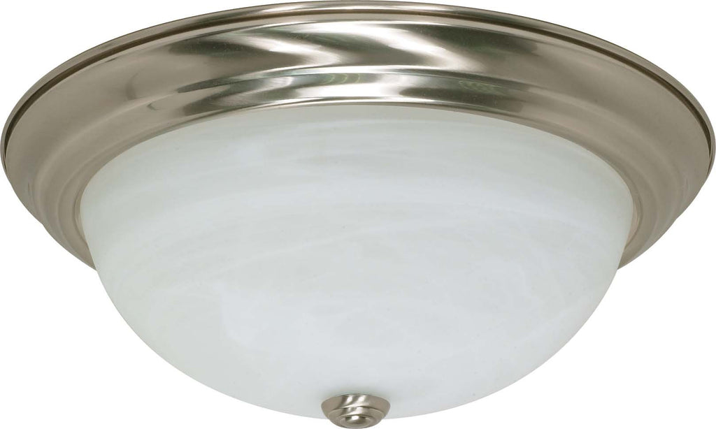 Nuvo 3 Light ES 15 in Flush Fixtue w/ Alabaster Glass -  w/ 13w GU24 Lamps