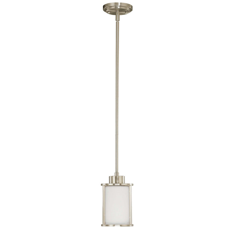 Nuvo Odeon - 1 Light Mini Pendant w/ Satin White Glass