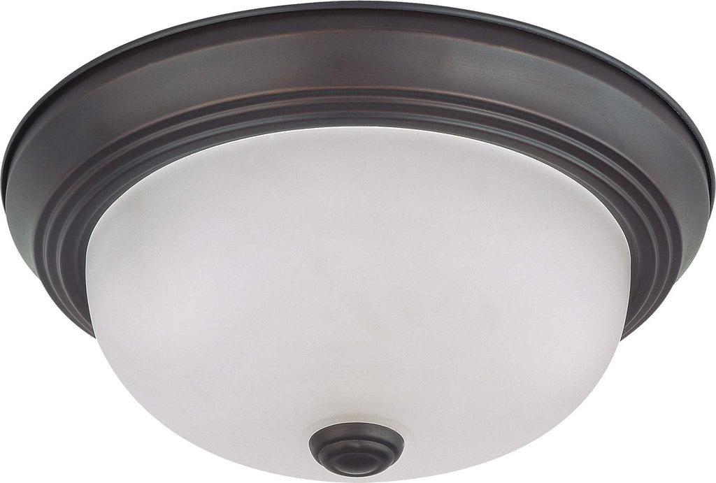 Nuvo 2 Light 11 in Flush Mount w/ Frosted White Glass -  w/ 13w GU24 Lamps