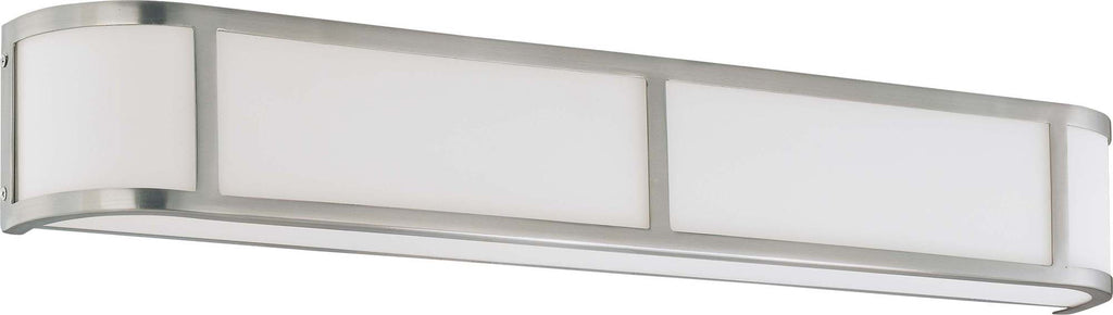 Nuvo Odeon ES - 4 Light Wall Sconce w/ White Glass - (4) 13w GU24 Lamps Included