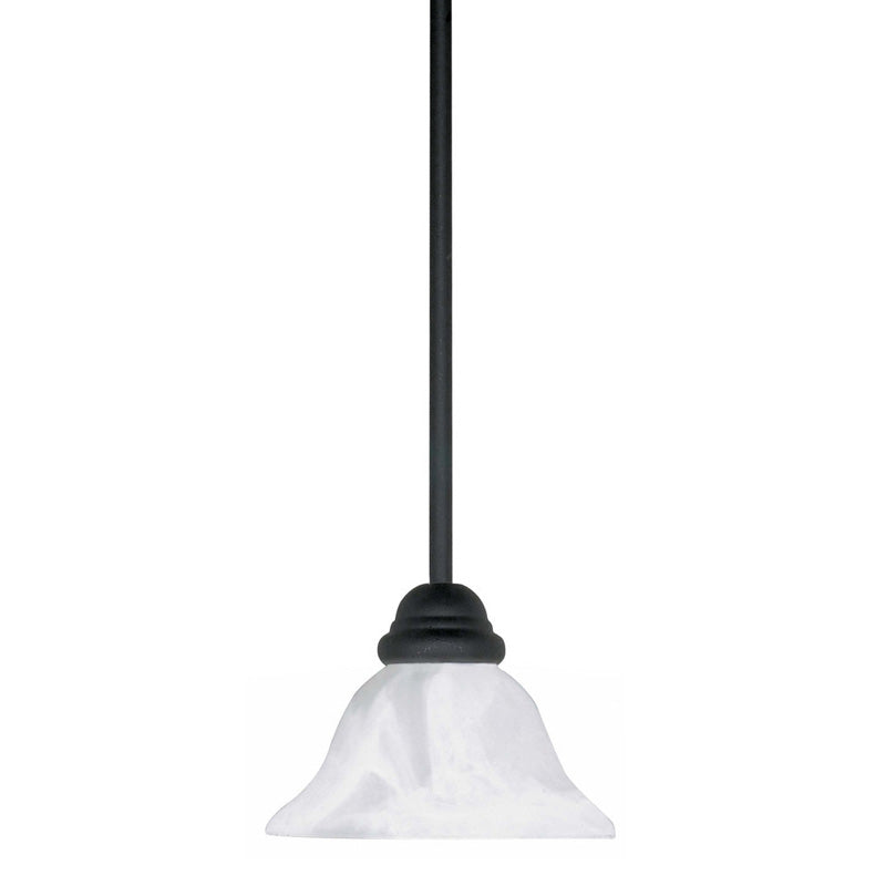 Nuvo Castillo - 1 Light - 8 inch - Mini Pendant - w/ Hang-Straight Canopy