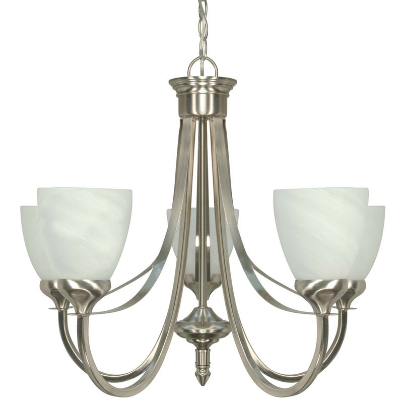 Nuvo Triumph - 5 Light Cfl - 24 inch - Chandelier - (5) 13W GU24 Lamps Included