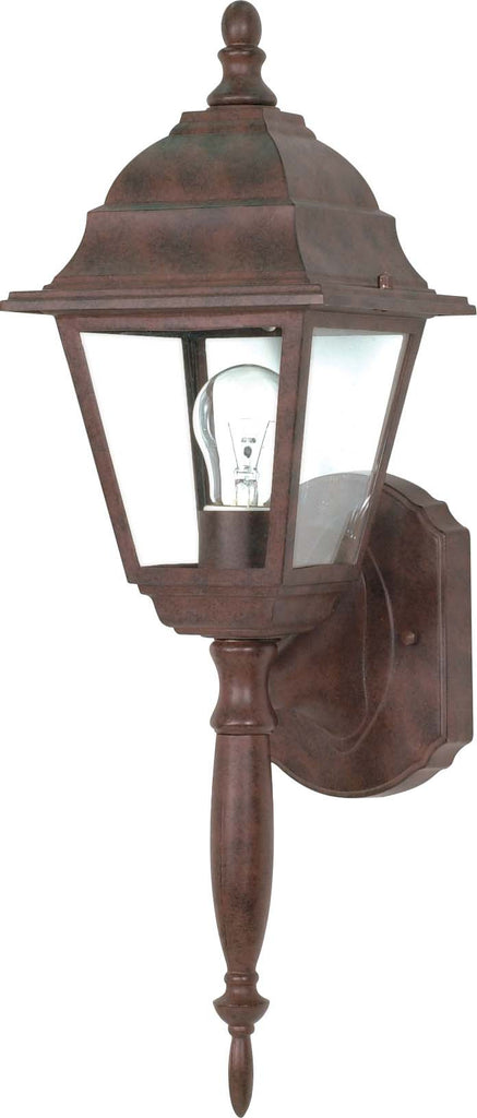 Nuvo Briton 1-Light 18" Wall Lantern w/ Clear Seeded Glass in Old Bronze Finish