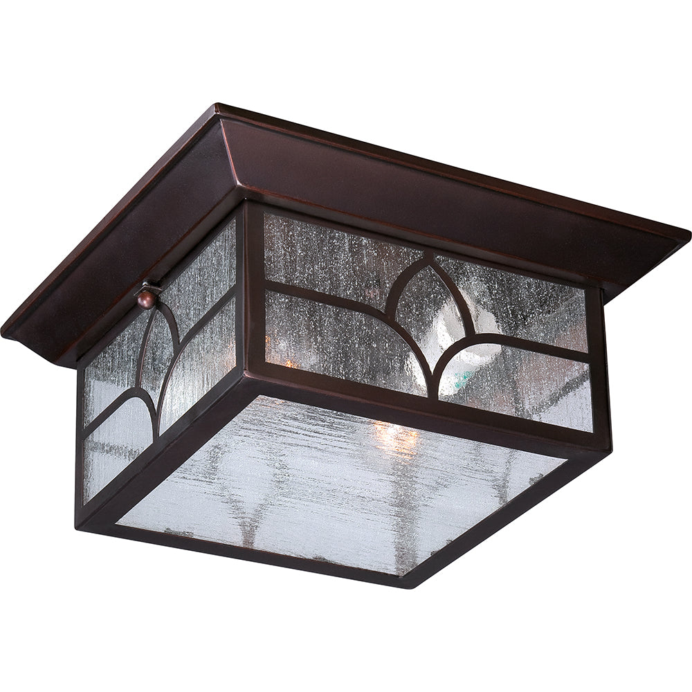 Stanton 2 LT Outdoor Flush Fixture w/ Clear Seed Glass