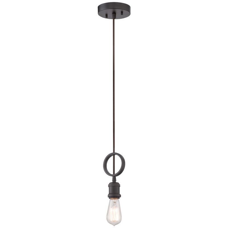 Nuvo Lighting Aged Bronze Paxton 1 Mini Pendant Light - 5 Inches Wide