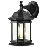 Hopkins Outdoor 13-in Large Wall Light Matte Black Finish w/ Clear Glass