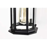 Hopkins Outdoor 12-in Small Wall Light Matte Black Finish w/ Clear Glass_3