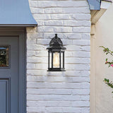 Hopkins Outdoor 12-in Small Wall Light Matte Black Finish w/ Clear Glass_6