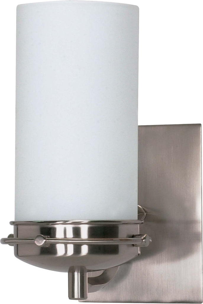Nuvo Polaris - 1 Light - 5 inch - Vanity - w/ Satin Frosted Glass Shade