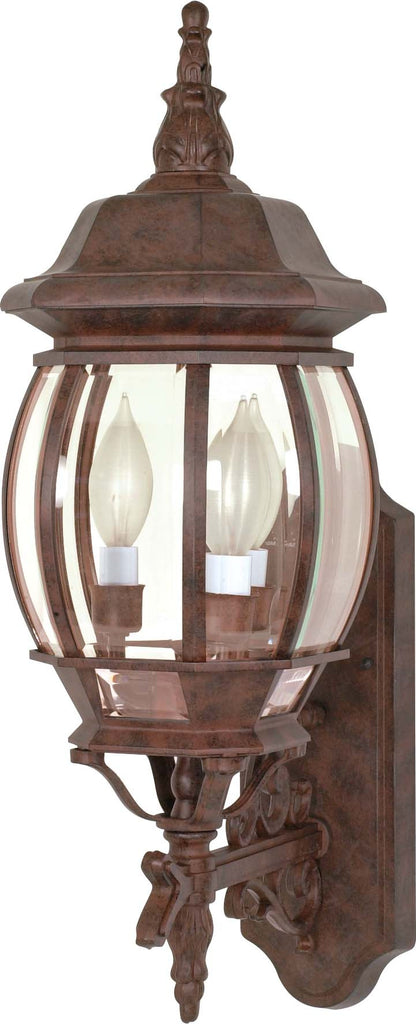 Nuvo Central Park 3-Light 22" Wall Lantern w/ Clear Glass in Old Bronze Finish