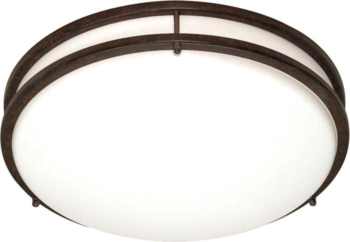 Nuvo Glamour 3-Light 13" CFL Flush Mount w/ (3) GU24 Lamps Include in Old Bronze