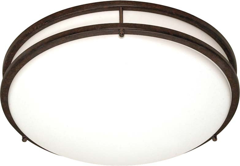 Nuvo Glamour 3-Light 17" CFL Flush Mount w/ (3) GU24 Lamps Include in Old Bronze