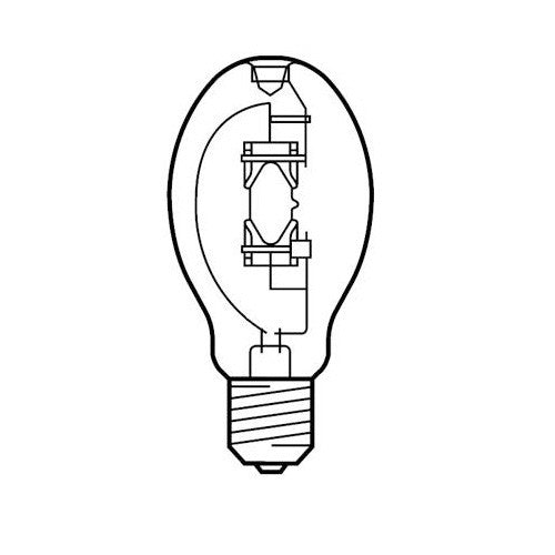 GE MPR250/VBU/PA/O lamp 250W Multi-Vapor Protected PulseArc Quartz bulb