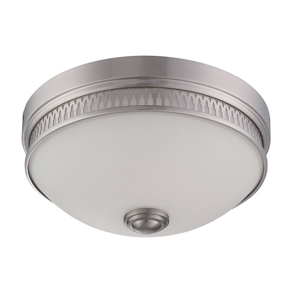 Nuvo Harper 20w LED Flush Mount in Brushed Nickel Finish – BulbAmerica