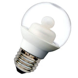 GE 62993 1.8W LED G16.5 Globe E26 120V Clear Energy Smart 3000K Light Bulb