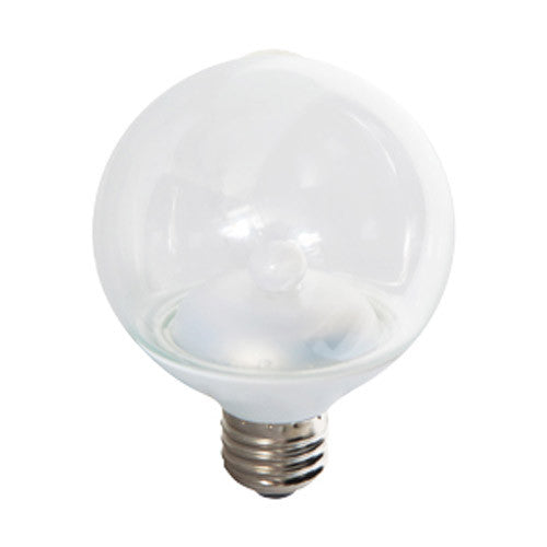 GE 2.3W 120V G25 Globe LED Clear Finish Light Bulb