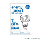 GE 7W 120V PAR20 Dimmable LED Spot Light Bulb with Black Finish - BulbAmerica