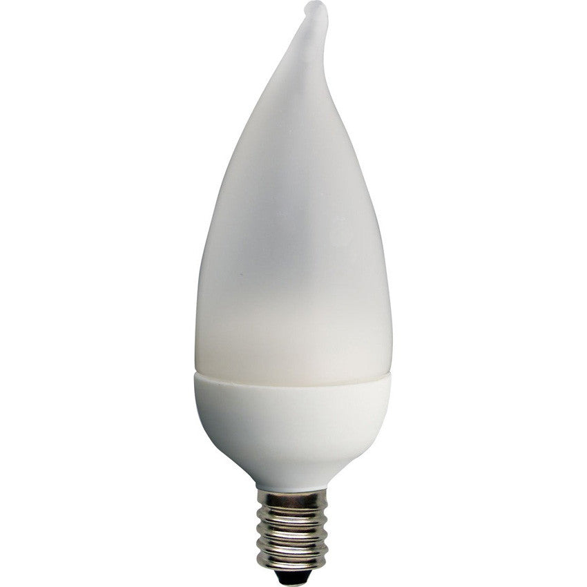 Ge 2w 120v 2900k E12 Flame Frosted Candelabra LED Light Bulb