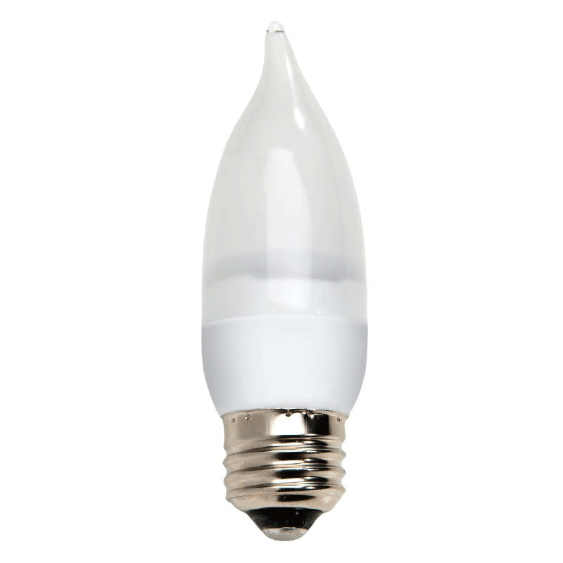GE 64047 2.2w LED 3000k E26 Dimmable 120v Candelabra Frosted White Light Bulb
