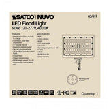 LED Flood Light 90w 4000K Bronze Finish 100-277V_4