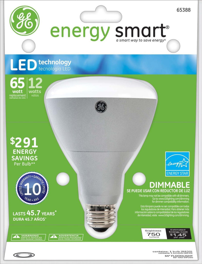 GE 12w 120v R30 2700k Food Dimmable Energy Smart LED Light Bulb (60-watt replacement)