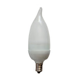 GE 2.4w 120v Candelabra E12 Clear Blunt Tip 3000k LED Light Bulb