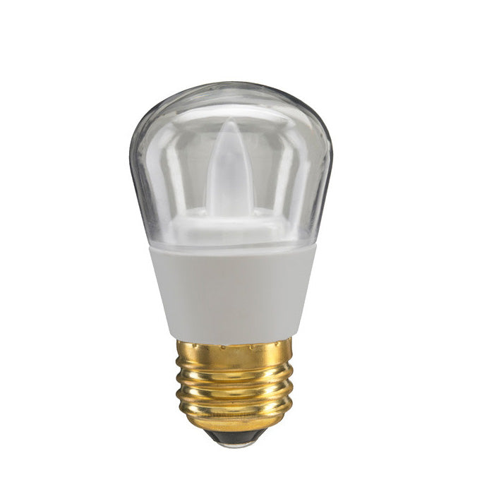 GE 65546 2.4w LED S14 Clear 3000k E26 Medium Decorative 120v Light Bulb