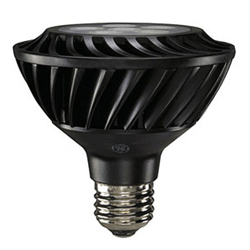 GE 12w 120v PAR30 Black NFL25 2700k Energy Smart Dimmable LED Light Bulb