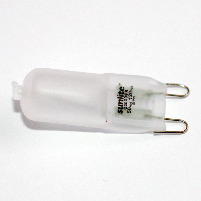 SUNLITE 50w 120v T3.5 G9 Frosted Single Ended Halogen Light Bulb