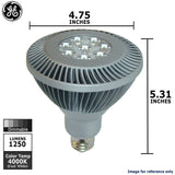 GE 20w PAR38 LED Bulb Dimmable Narrow Flood 1250Lm Cool White lamp - BulbAmerica