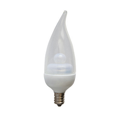 GE 2.2w Clear LED Bulb Warm White 100Lm Candelabra lamp