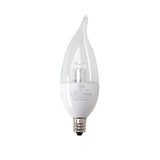 GE 3.5W LED Chandelier Replacement Decorative bulb Bent Tip E12 Candelabra Base
