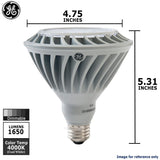 GE 26w PAR38 LED Bulb Dimmable Flood 1500Lm Cool White lamp - BulbAmerica