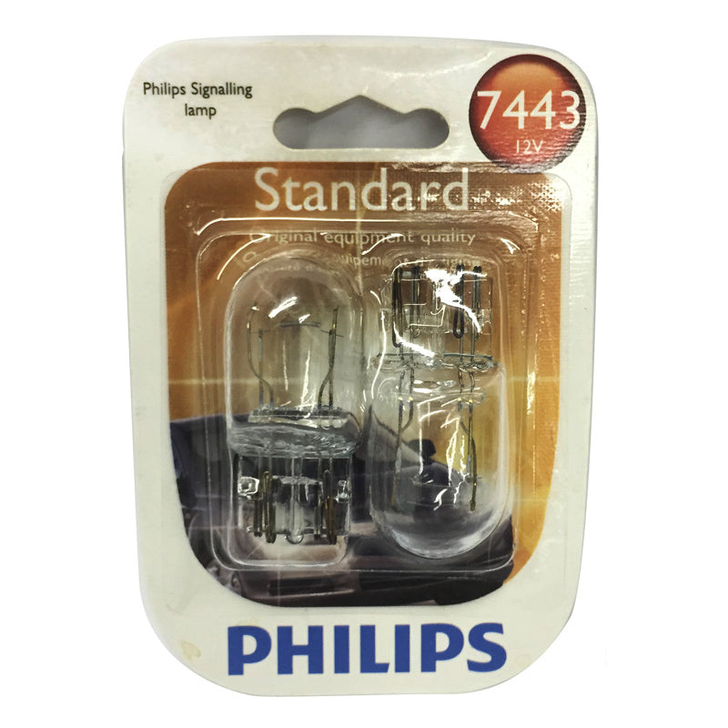Philips  7443 - Standard Halogen Original Equipment Quality Automotive - 2 Bulbs /Pack