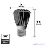Ge 4w 120v PAR16 3000K 100Lm LED Light Bulb - BulbAmerica