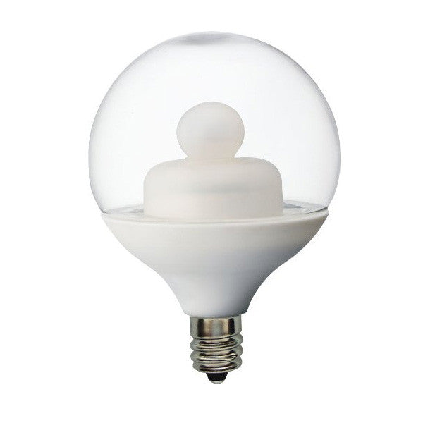 Ge 2w 120v Globe G16.5 Clear 2900k LED Light Bulb