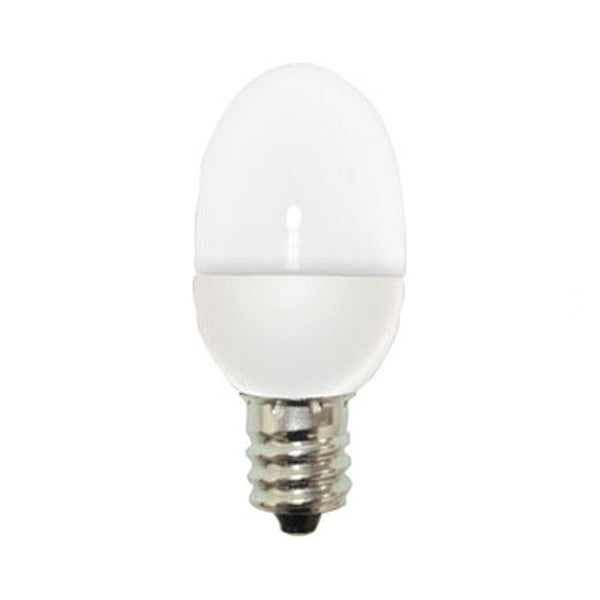 GE 0.5w C7 Clear LED lamp Warm White Candelabra Base - 2 bulbs