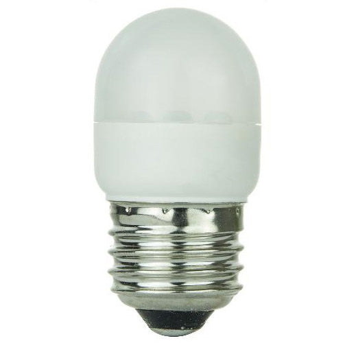 SUNLITE White LED lamp 0.5w Tubular T10 w/ Medium Base Light Bulb