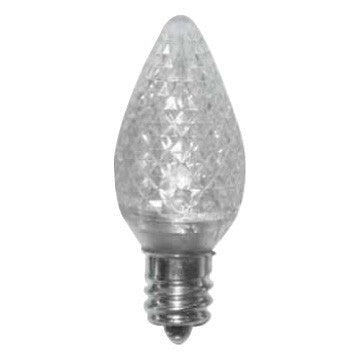 6Pk - SUNLITE 0.4W 120V C7 E12 White 3LED Light Bulb