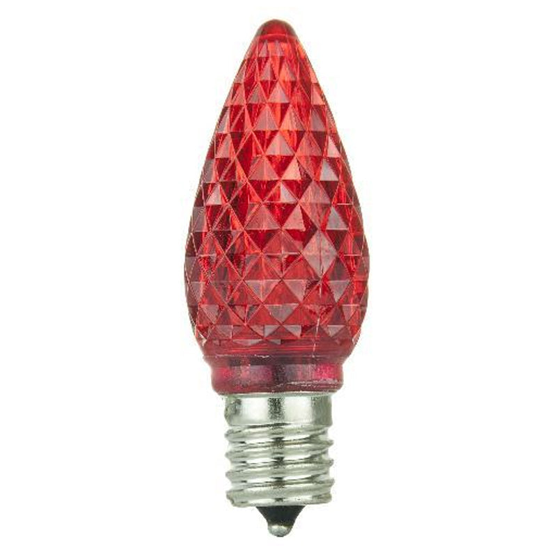 6Pk - SUNLITE 0.4W 120V E17 LED RED Light Bulb