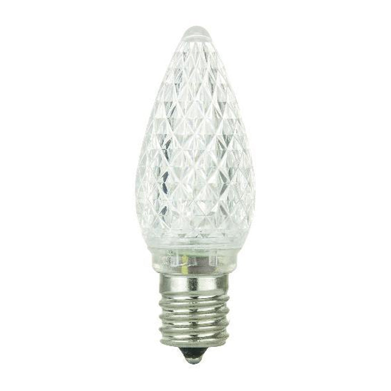 6PK - SUNLITE 0.4W 120V E17 C9 LED White Light Bulb