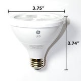 GE 12w PAR30 Dimmable LED Narrow Flood 900Lm Soft White lamp - BulbAmerica