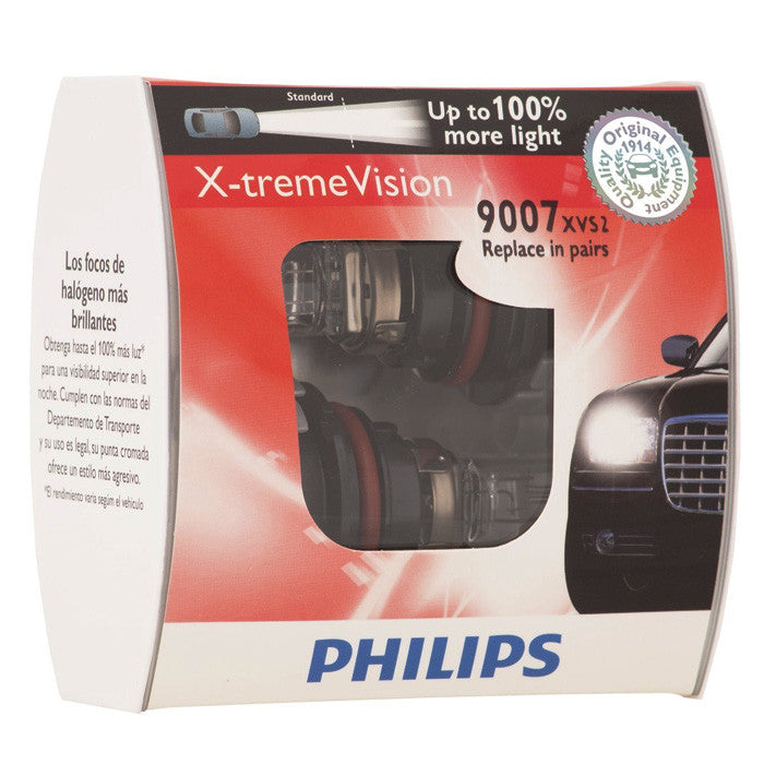 Philips 9007 HB5 - 65/55w X-treme Vision Headlight Automotive lamp - 2 bulbs