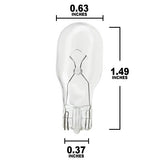 10Pk - GE  909 - 4W 6v T5 Wedge base Miniature Emergency and Exit light Bulb_1