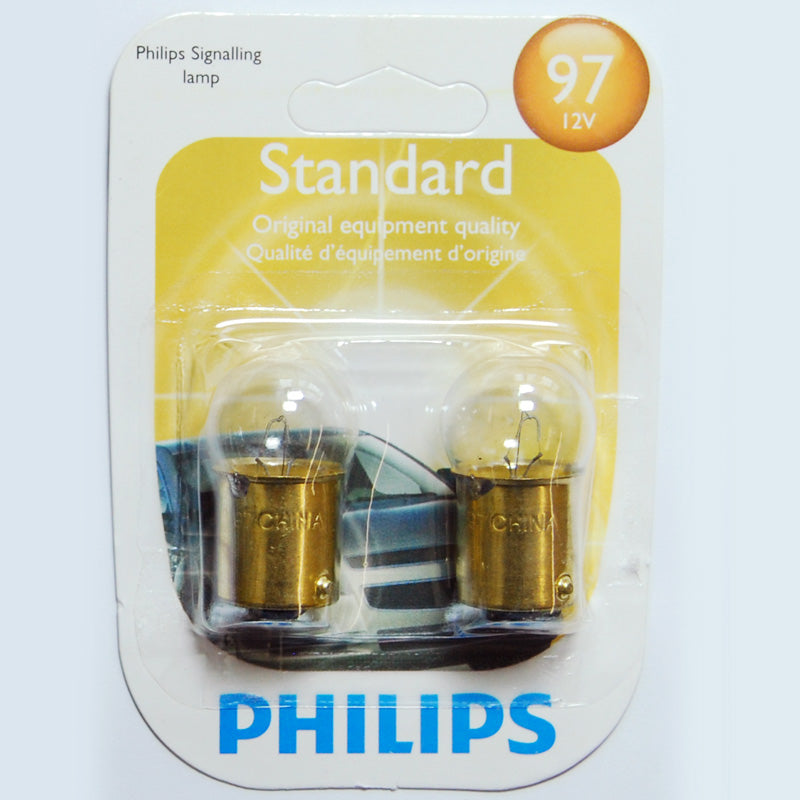2 Pack - Philips 97 9.3w 13.5v G6 Automotive Bulb