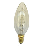 Antique 40W Vintage Candelabra Torpedo Style Incandescent Light Bulb