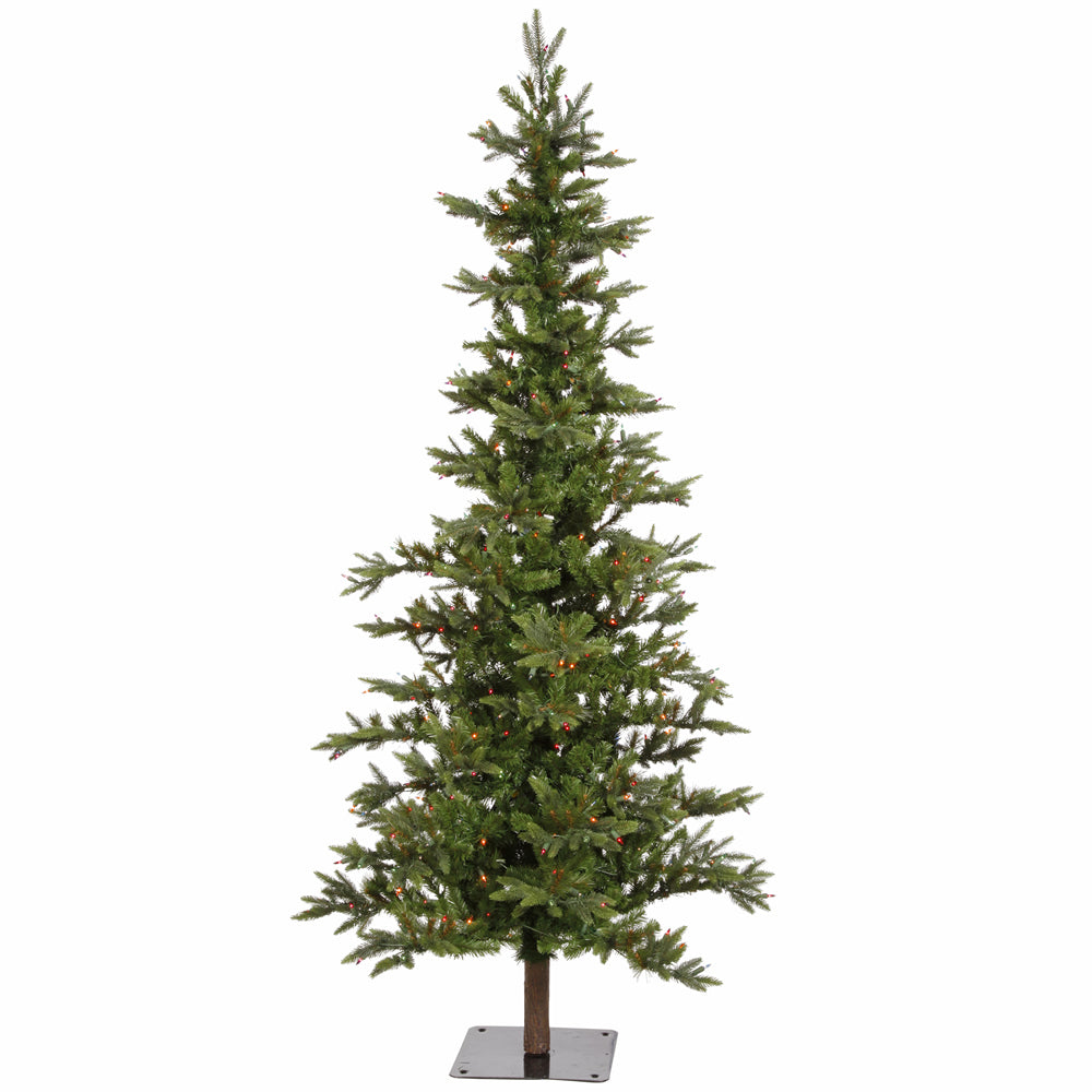 Vickerman 6Ft. Green 708 Tips Christmas Tree 250 Multi-color Dura-Lit