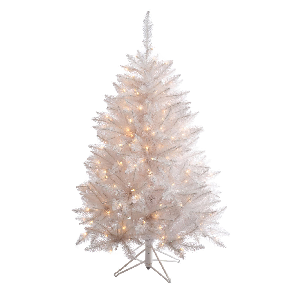 Vickerman 4.5Ft. Sparkle White 421 Tips Christmas Tree 250 Clear Dura-Lit