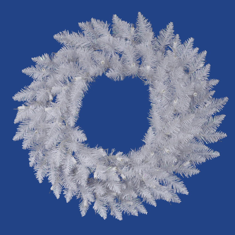 Vickerman 24in. Sparkle White 110 Tips Wreath
